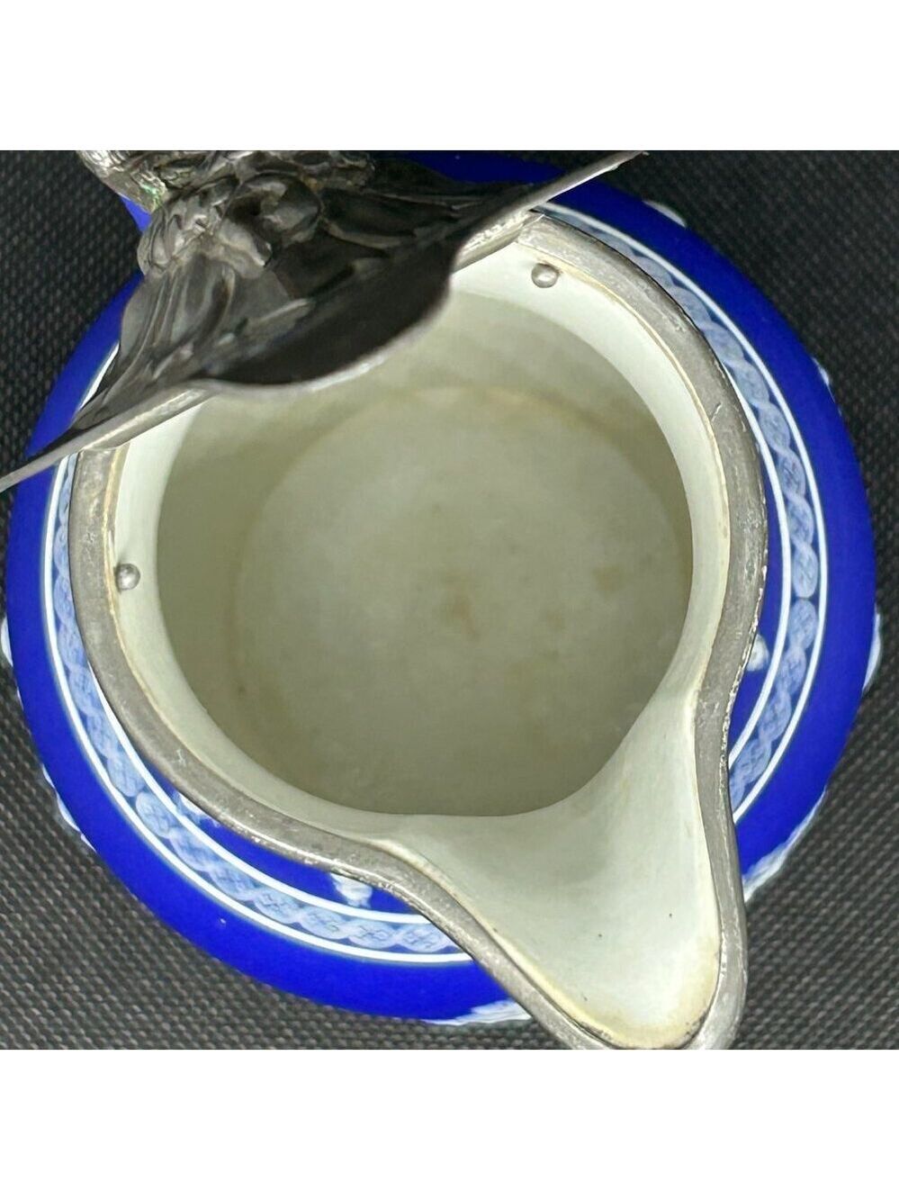 Antique Wedgwood Jasperware rope handled jug/pitcher c. Late 1800s- early 1900’s - Picture 8 of 15